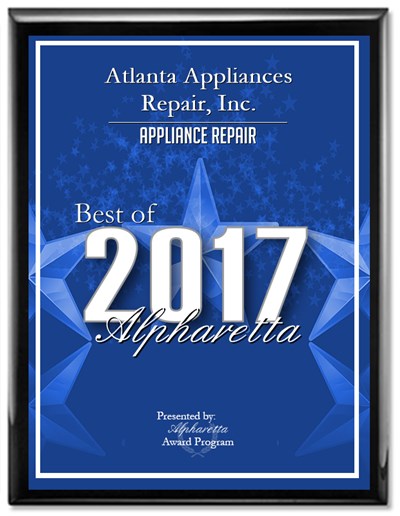 Atlanta Appliances Repair Award Best of Alpharetta
